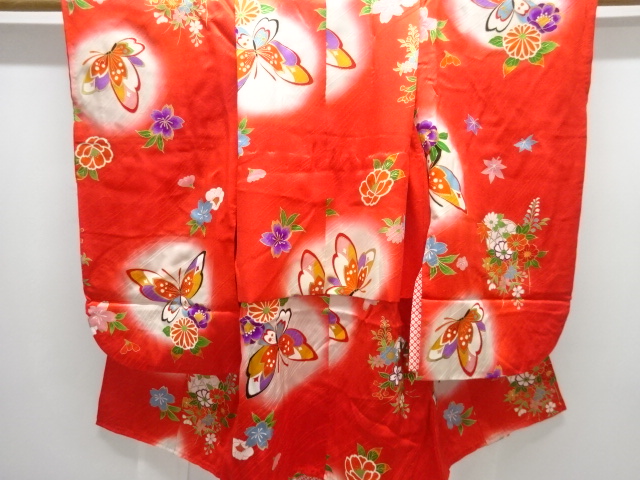JAPANESE KIMONO / CHILDRENS KIMONO / BUTTERFLY / CHERRY BLOSSOM PATTER
